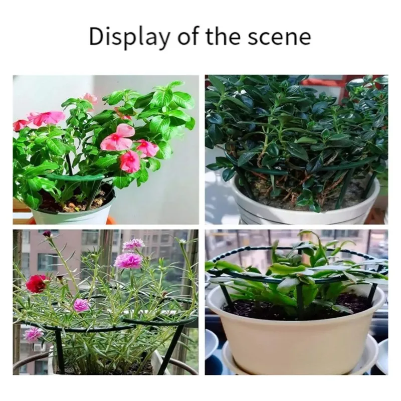 

Опора для садовых растений A76K, 10 шт., подставка для цветов, настольный держатель для растений, решетка для вьющихся растений, 17 см x 15,5 см, для дома и офиса