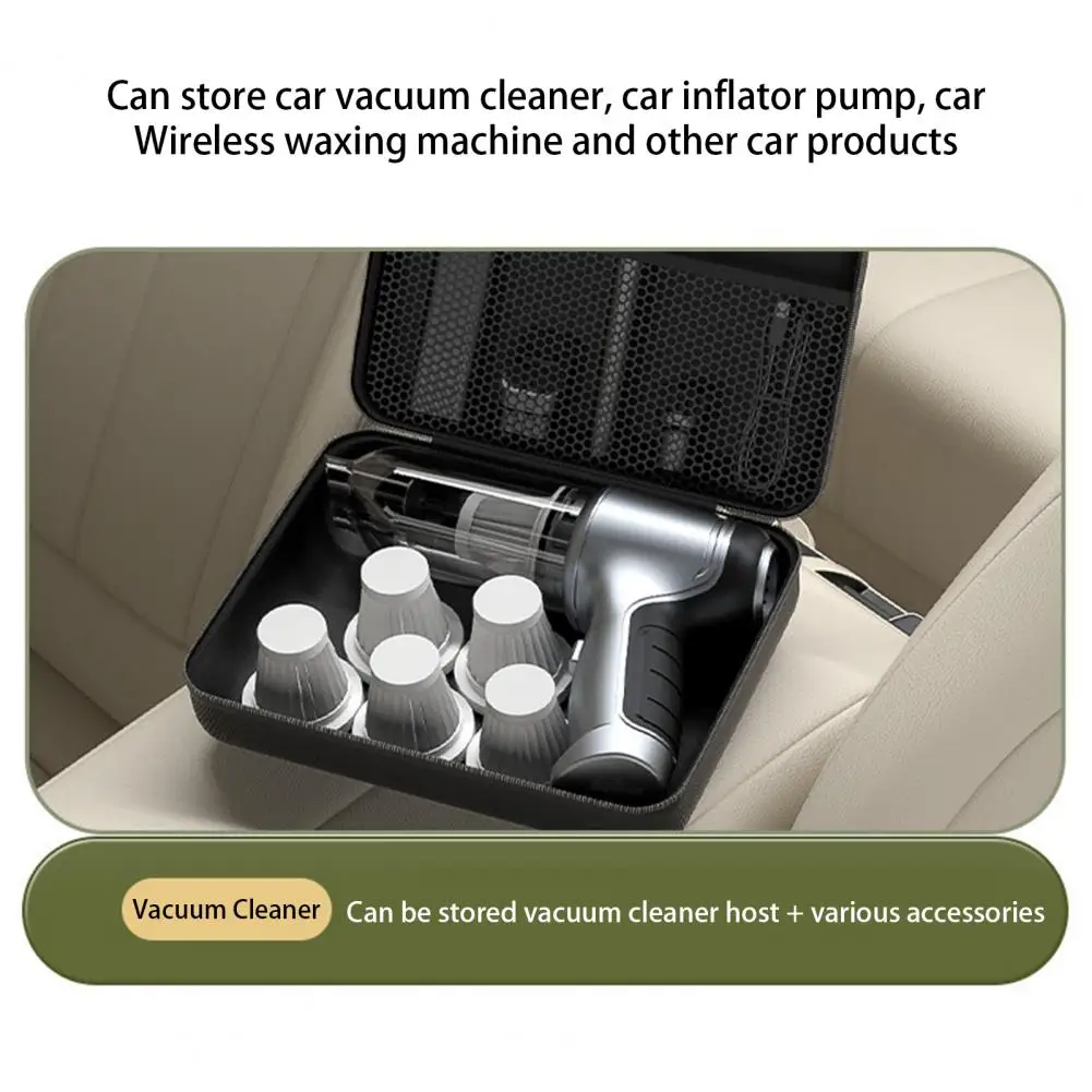 Useful Air Pump Storage Bag  Large Capacity Hard Shell Car Tool Storage Bag  Car Air Pump Storage Bag Sundries Organizer