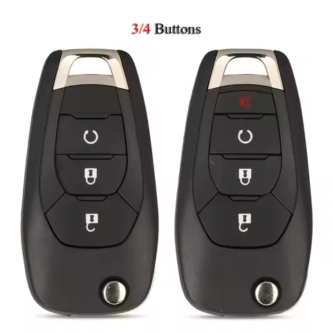 jingyuqin Folding Remote Car Key Shell For Chevrolet Trax Spark Cruze Sonic Trailblazer Malibu For GM 3/4 Buttons Case