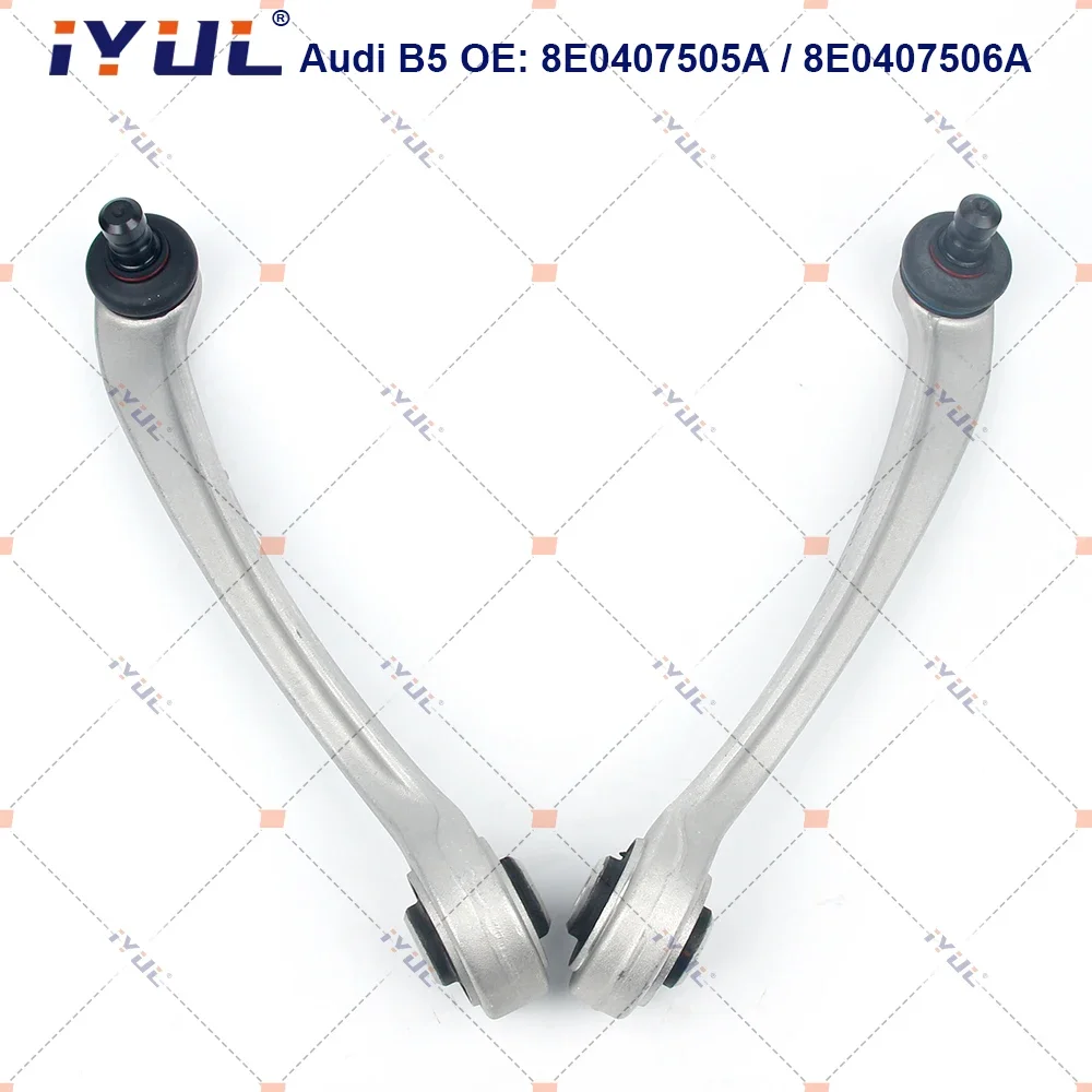 IYUL A Pair Front Upper Control Arm Straight For Audi A4 8D2 B5 8D5 4B A6 C5 A8 4D2 4D8 VW Volkswagen PASSAT SKODA SUPERB SEAT