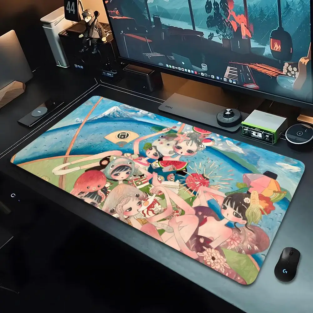 Selling Aya Takano Mouse debauchery Pad xxxl Gamer Mousepad Large Mouse Mat Natural Rubber Desk Rug PC Desk Mats Design