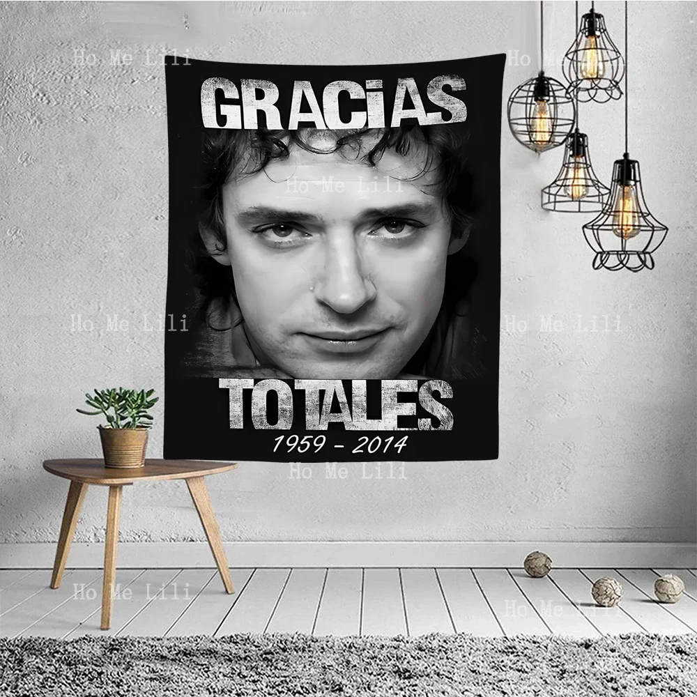 Rock Band Composer Gustavo Cerati Gracias Totales Tapestry Wall Hanging Decor For Bedroom Living Room Dorm