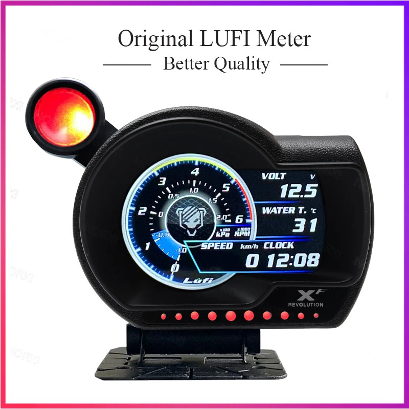 

LUFI XF English Version OBD2 digital turbo boost oil pressure temperature Smart Digital Gauge