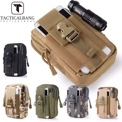 Tacticalbang Molle Tactical Pouch Belt Waist Pack Men Small Pocket for Survival Tool Bag  Travel Camping Hunting