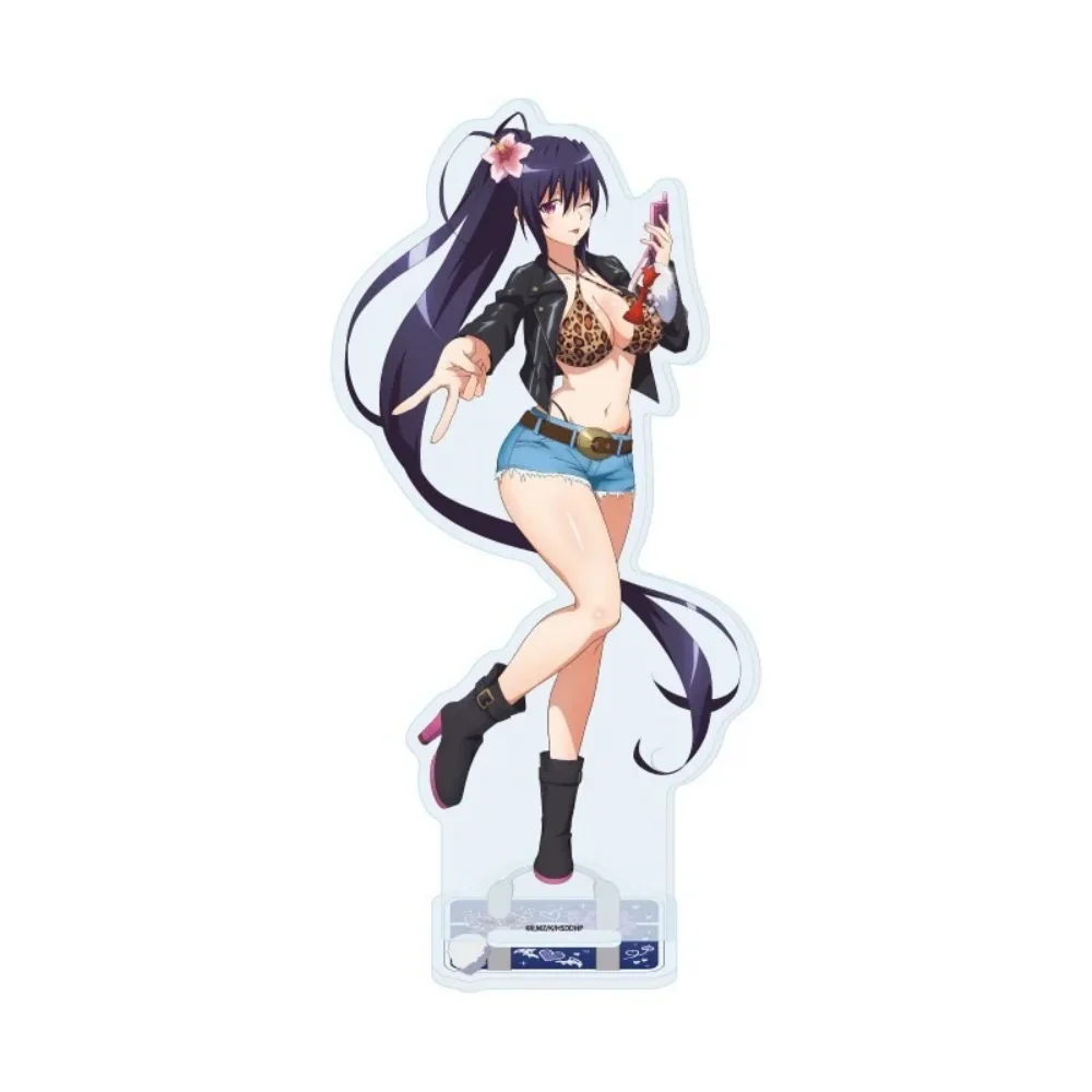 Anime High School DxD Acrylic Stand Keychain Akeno Himejima Asia Argento Koneko Toujou Desktop Decor