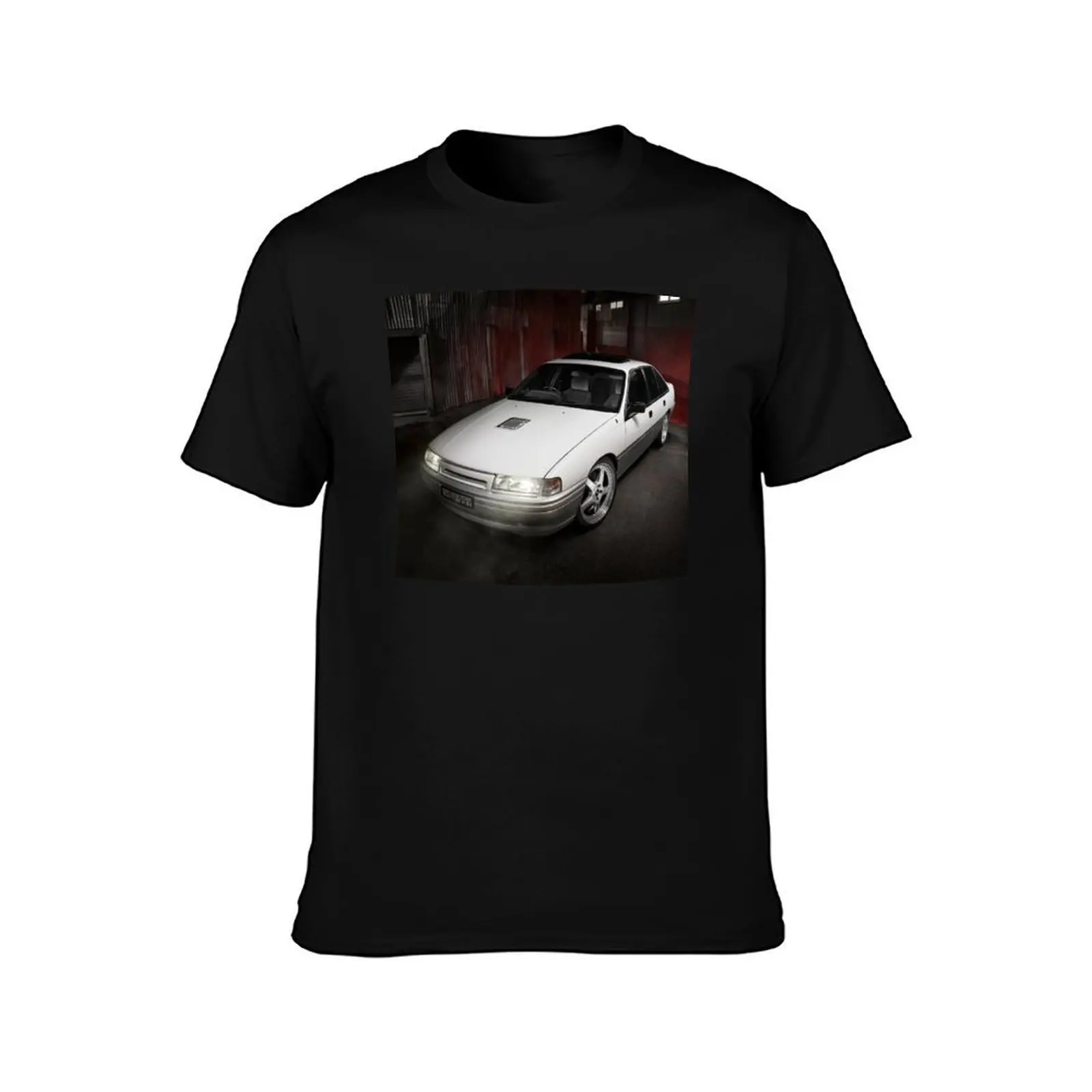 Shane Potts' Holden VN Calais T-Shirt, Summer Casual Cotton Tee, Oversized Streetwear Tops, Vintage Graphic Print, 100% Cotton