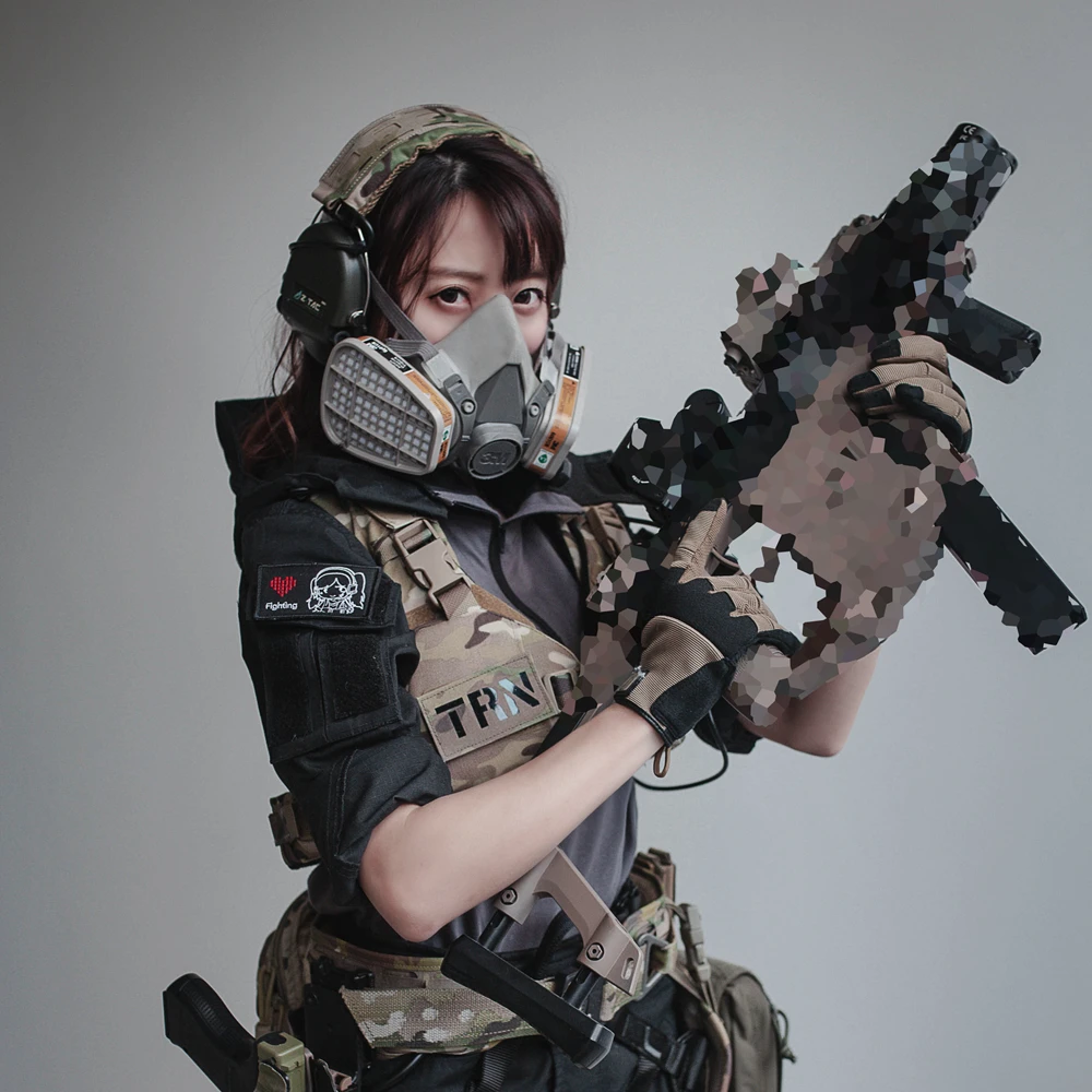 Actical Airsoft Bikini Armor Vest Women Protect Cosplay Molle Vest Bikini Chest Rig Quick Release Breastplate