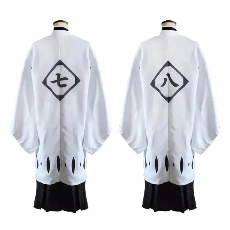 COSZTKHP No.13 بليتش الأبيض هاوري تأثيري حلي الكابتن عباءة قصيرة/طويلة الأكمام عباءة هالوين كرنفال حفلة زي