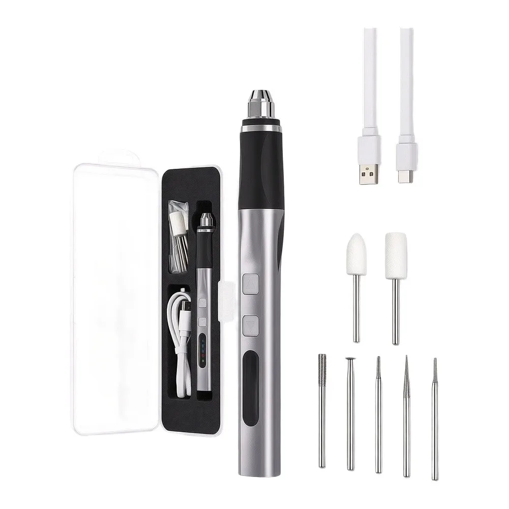 Electric Grinding Pen with Stable Motor Output and Low Vibration for Enhanced Accuracy in Fine Detail Projects