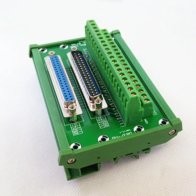 

D-SUB DB37 DIN Rail Mount Interface Module Male/Female Header Breakout Board
