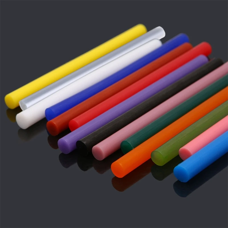 Hot Melt Lijmstift Kleurrijke 7x100mm Lijm Voor DIY Ambachtelijke Speelgoed Reparatie Tool 5 stks Dropship