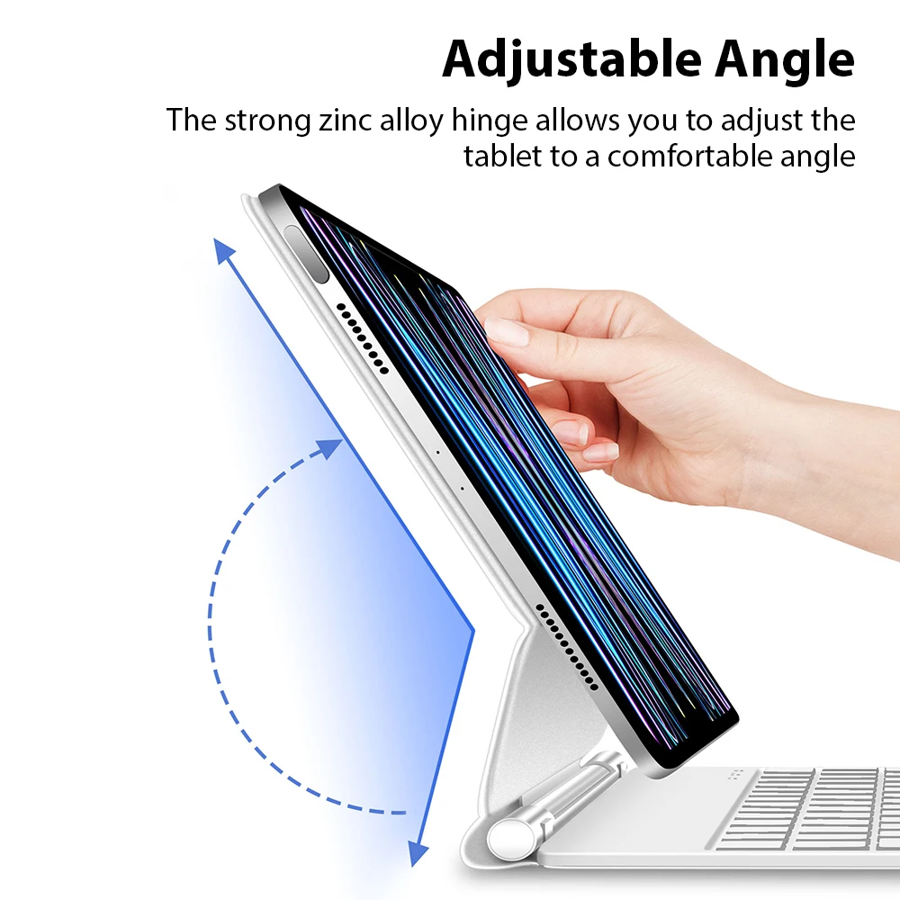 Keyboard Case For Ipad Pro 13 12.9 12 9 11 inch 2024 Magnetic Funda For Ipad 10th 10 Generation 10.9 Air 5 4 Cover  Accessories