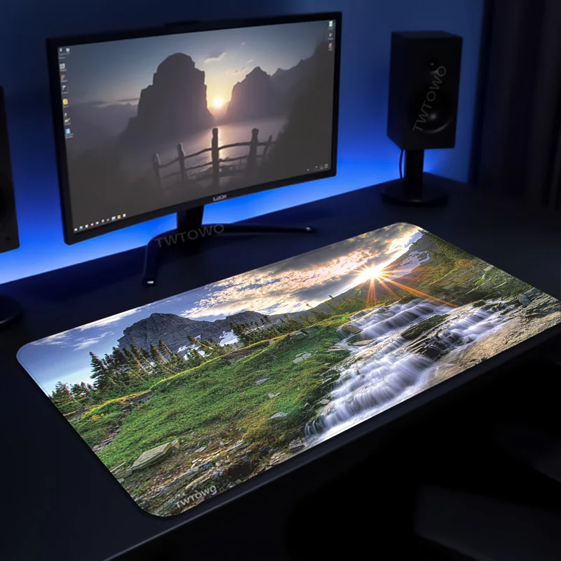 

Mouse Pad Hd Nature Landscape Gaming XL Custom Large Mousepad XXL Mechanical Keyboard Pad Playmat Soft PC Table Mat