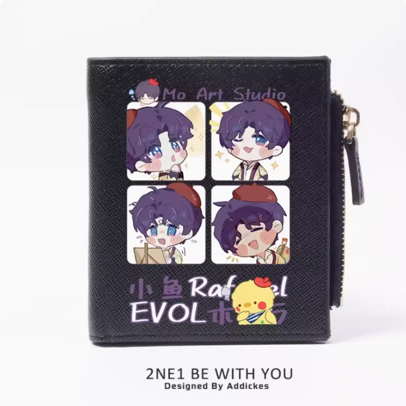 Anime Love and Deepspace Rafayel Fashion Wallet PU Purse Card Coin Zipper Money Bag Cosplay Gift B1031