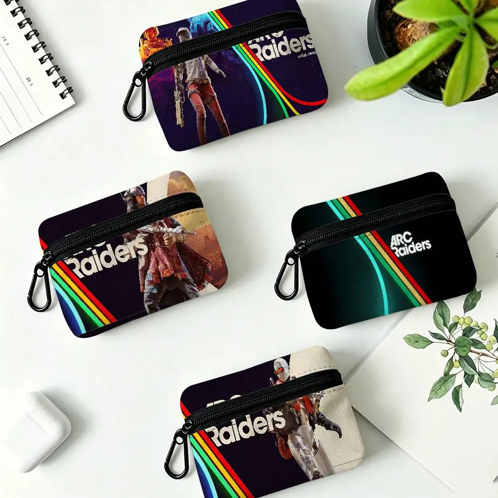 New Fps Gaming ARC Raiders Oxford Fabric Zipper Pouch Lightweight Hanging Coin Wallet For Coins ID Cards Keys Lipstick Earbuds