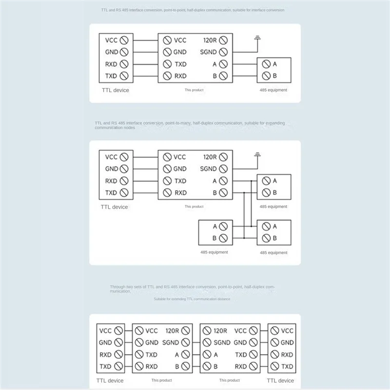 

Waveshare TTL to RS485 Electrical Isolated Serial Port Converter with Isolated Multiple Protection Circuits