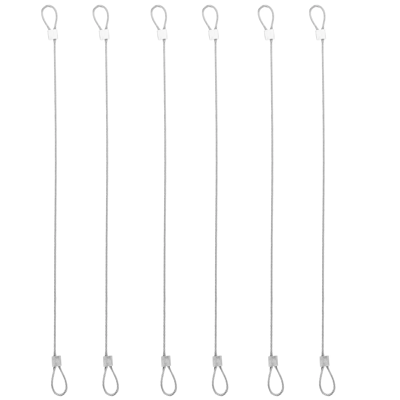 

6 pcs Stainless Steel Tethers Colorful Coated Bendable Corrosion Resistant Wire Luggage Lock Carabiner Tool Box Security Action