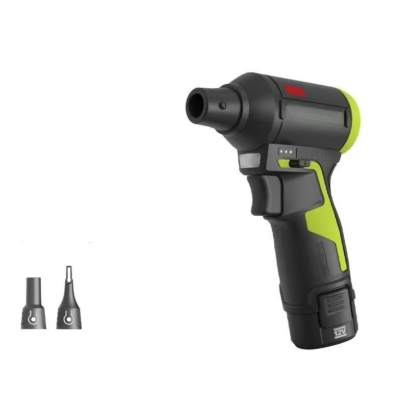For 12V Storm Dust Gun WU094 Lithium Battery Hair Gun, Soot Blowing Powerful Hair Dryer Turbo Violent Fan
