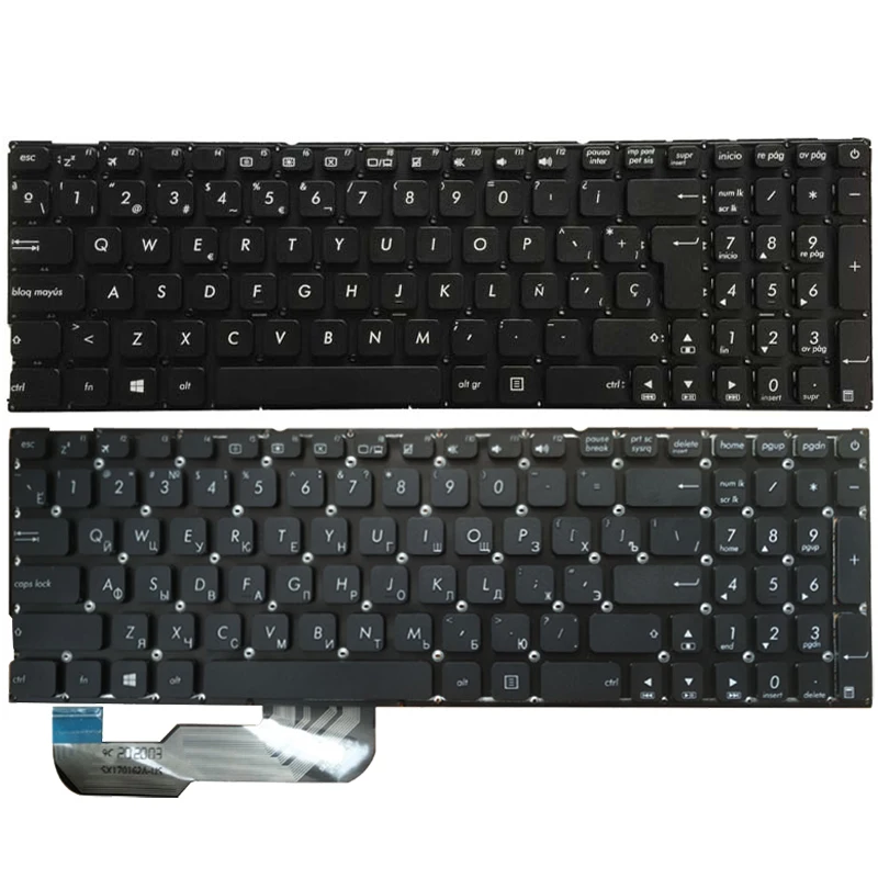 Rosyjska/amerykańska/hiszpańska/latynowa klawiatura do laptopa Asus X541 X541U X541UA X541UV X541S X541SC X541SA X541UJ X541L X541LA X541N X541NA