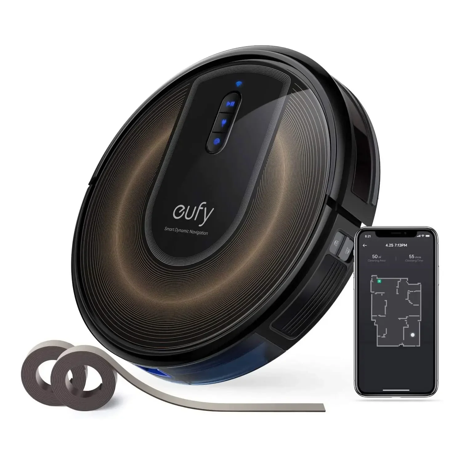 eufy by Anker, RoboVac G30 Edge, Robot Vacuum with Dynamic Navigation 2.0, 2000 Pa Suction, Wi-Fi, Boundary Strips, for Carpets