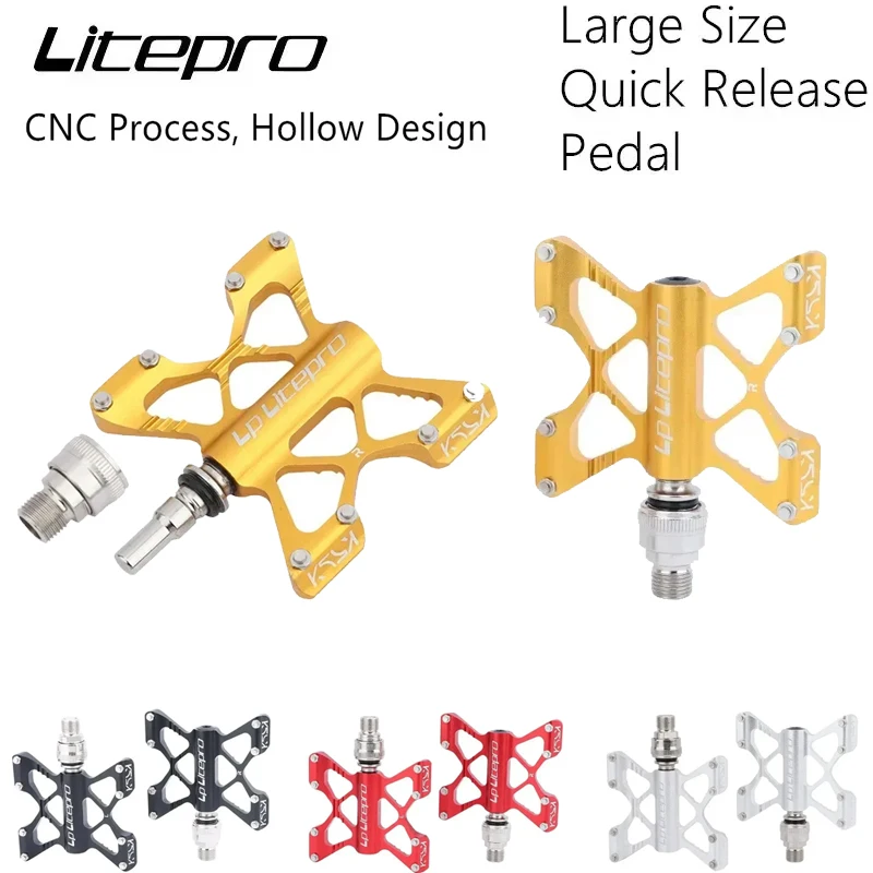 

Litepro K5 Ультра легкая велосипедная педаль из алюминиевого сплава с герметичным подшипником, противоскользящая быстросъемная велосипедная педаль, детали велосипеда