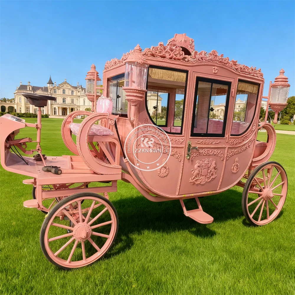 Customized Luxury Royal Horse Carriage Elegant European Wedding Horse Drawn Carriage for Parties