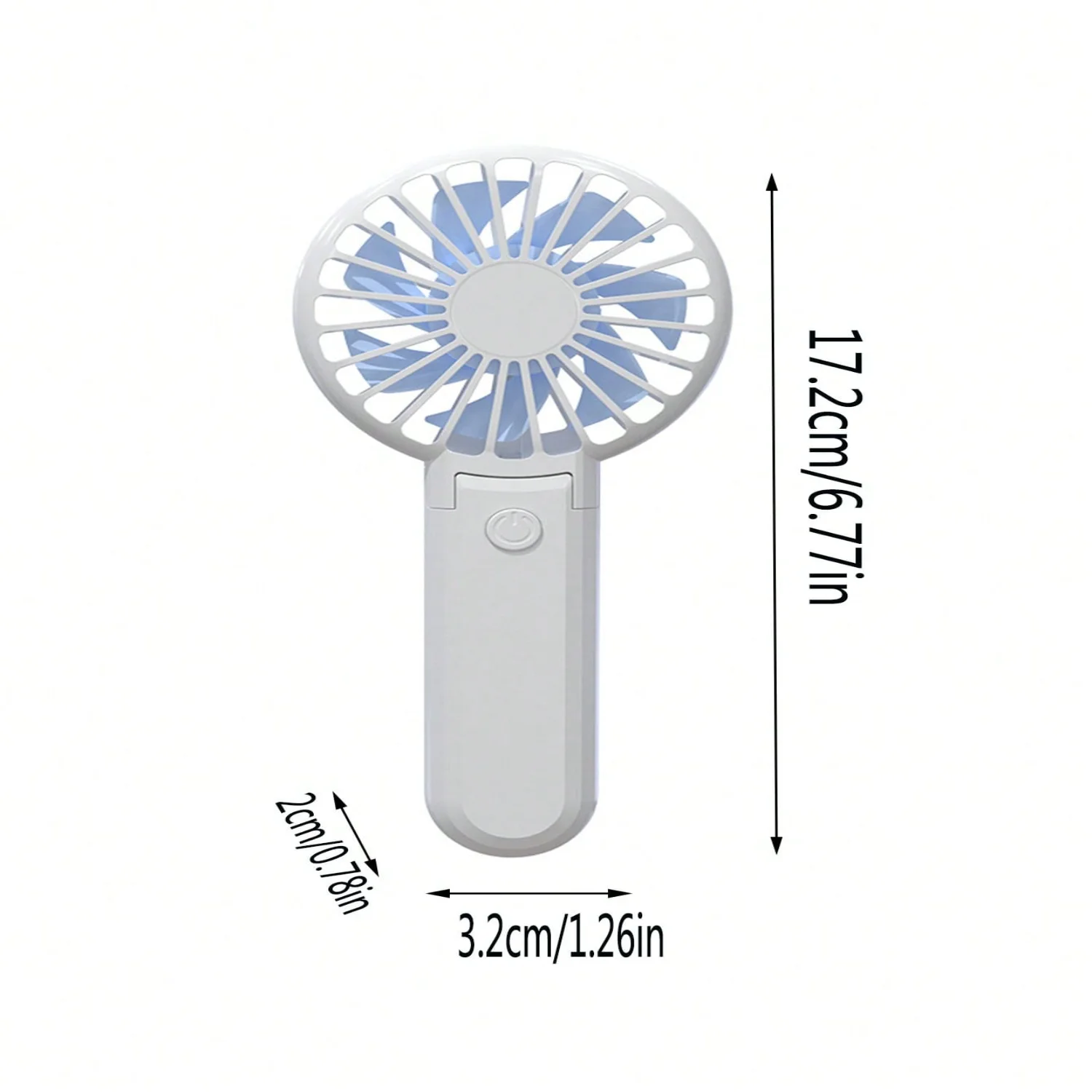1 szt. Prosty ręczny mini wentylator, przenośny zewnętrzny wentylator ładujący USB lub mini wentylator stacjonarny do biura i użytku