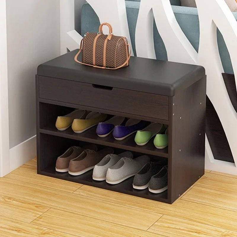 Modern Entryway Bench Shoe Cabinets Design Organizer Shoe Rack Partition Double Layer  Sapateira Cabinet Furniture