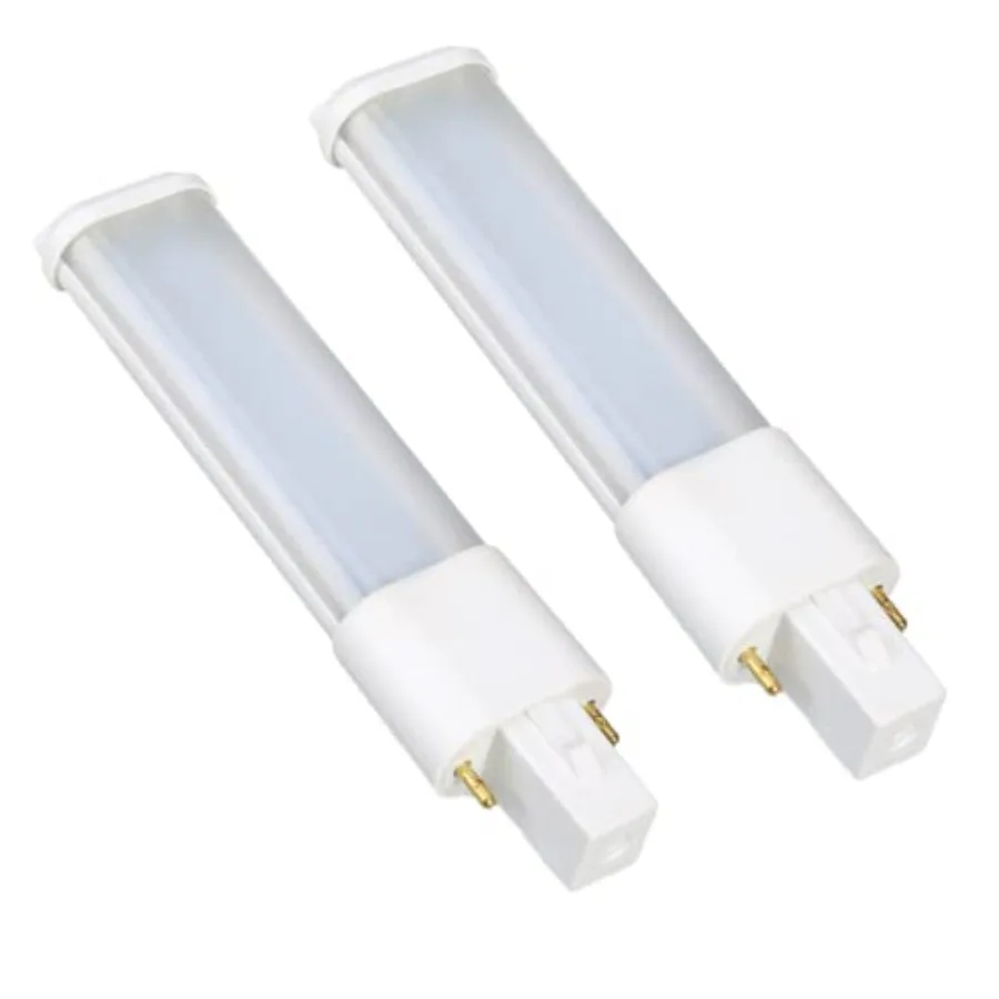 2 Pack G23 LED Bulb 4W 400LM AC120V 2pin G23 LED PL Bulb, 7W CFL Equivalent, Plug and Play Compatible with The Ballast