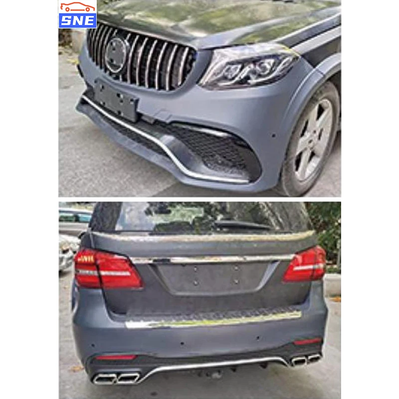 Tuning Auto Parts Body Kit Front Bumper Lip Car Bumper Body Kit For Mercedes Benz GL X164 Class To GLS X166