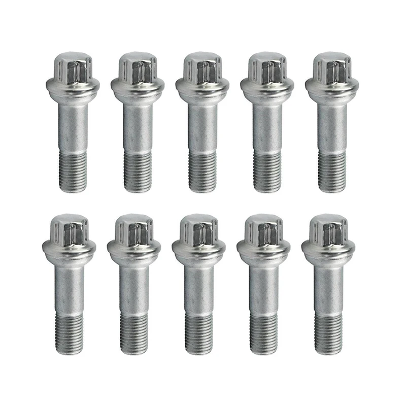 10PCS Wheel Lug Bolt Screw 0009905407 For Mercedes Benz GLE GL GLK ML S-Class GL450 GL550 GLE450 GLE550 2013 2014 2015 2016