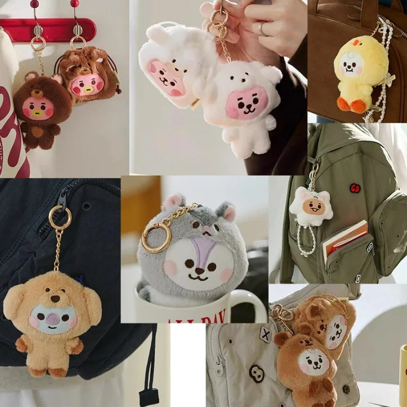 B T2 1 Baby Animal Series, Plush Doll Keychain Pendant, Cute Celebrity Merchandise, Lovely Doll Pendant Gift.