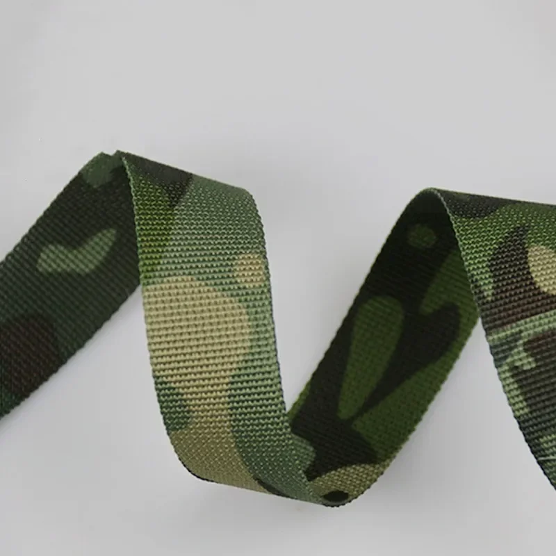 

2.5cm Width MCTP Green Jungle CP Camouflage Webbing Non-elastic Strap Tactical Bag Garment Belt Molle DIY Hunting Accessor 50m