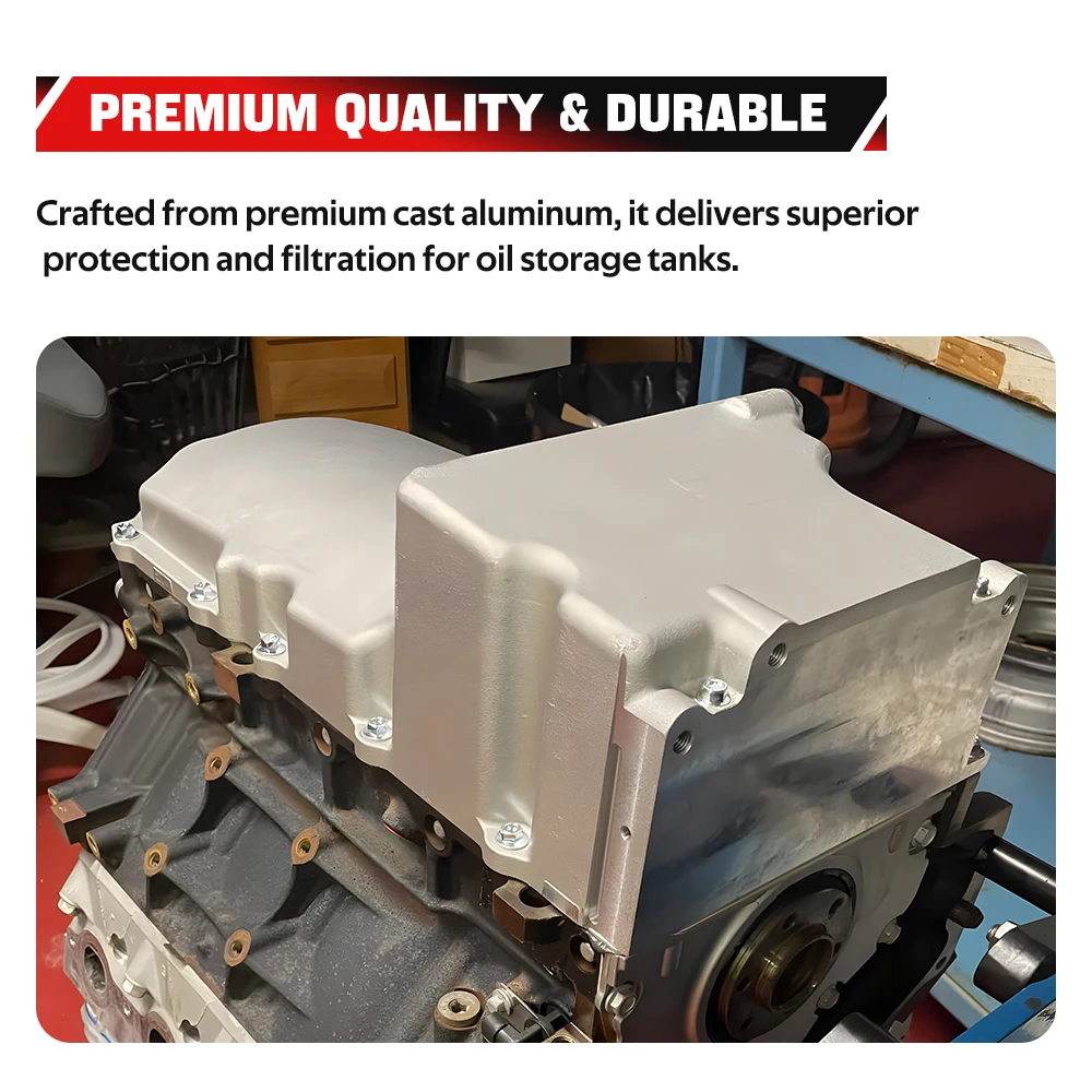 ZSRA-302-1 LS Swap Retrofit Aluminum Low Profile Oil Pan Kit For 55-87 GM Chevy GMC LS1 LS2 LS3 LS6 LSX Car Modification LCA019