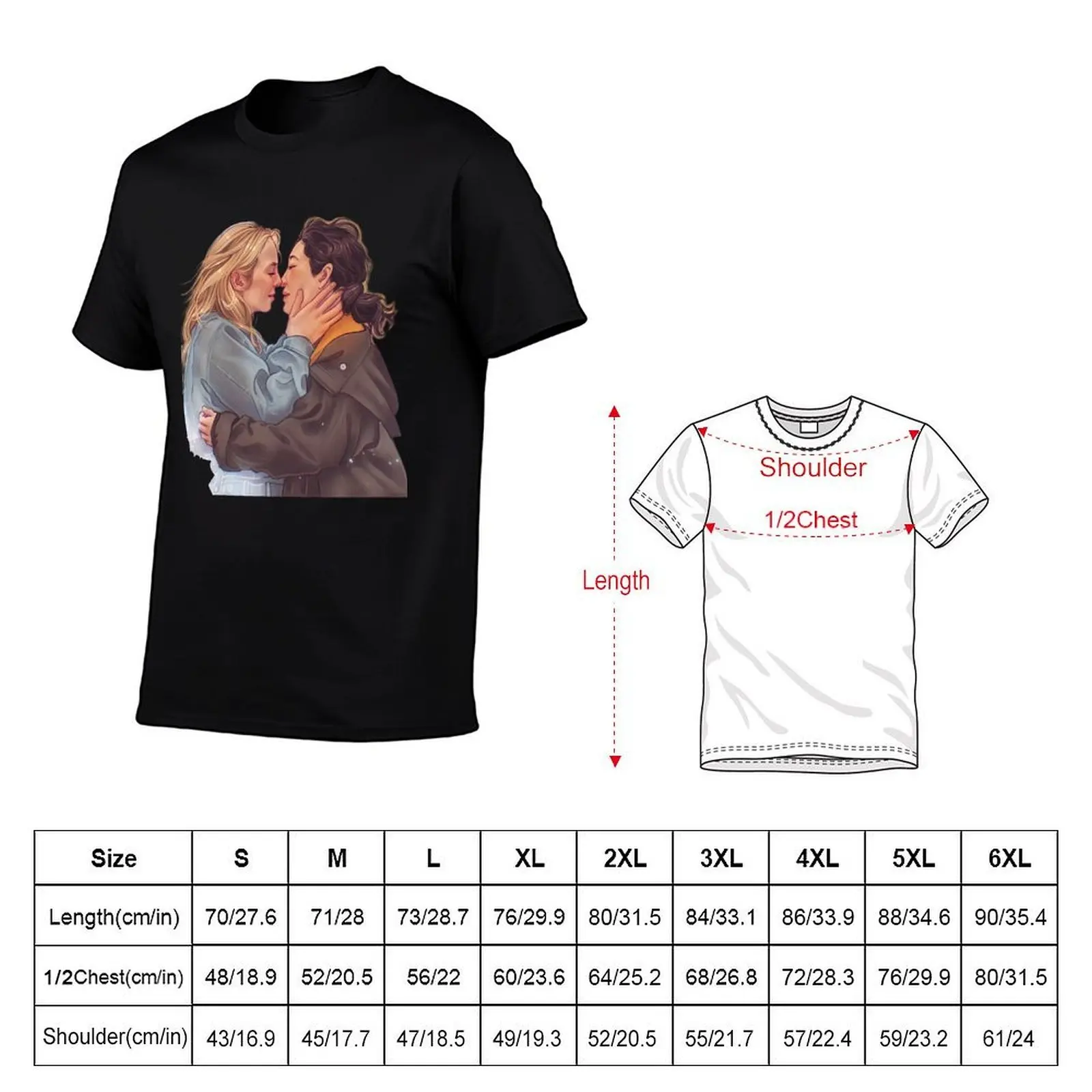 Killing Eve Villanelle and Eve the kiss T-Shirt gifts for boyfriend new edition mens graphic t-shirts pack