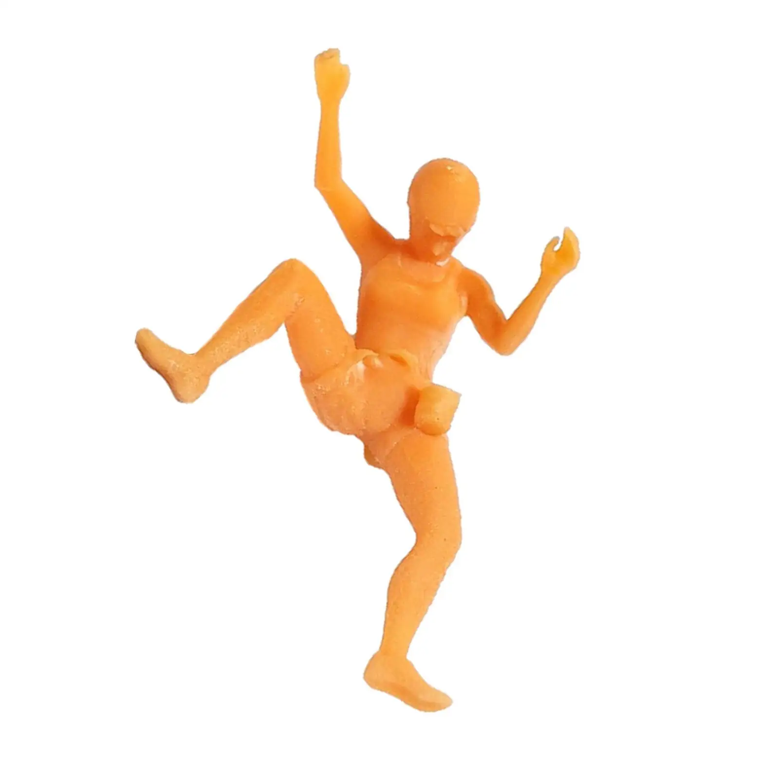 

Модельные поезда: Фигурка скалолаза ручной росписи из смолы, масштаб 1:64, миниатюрная фигурка человека для декора рабочего стола