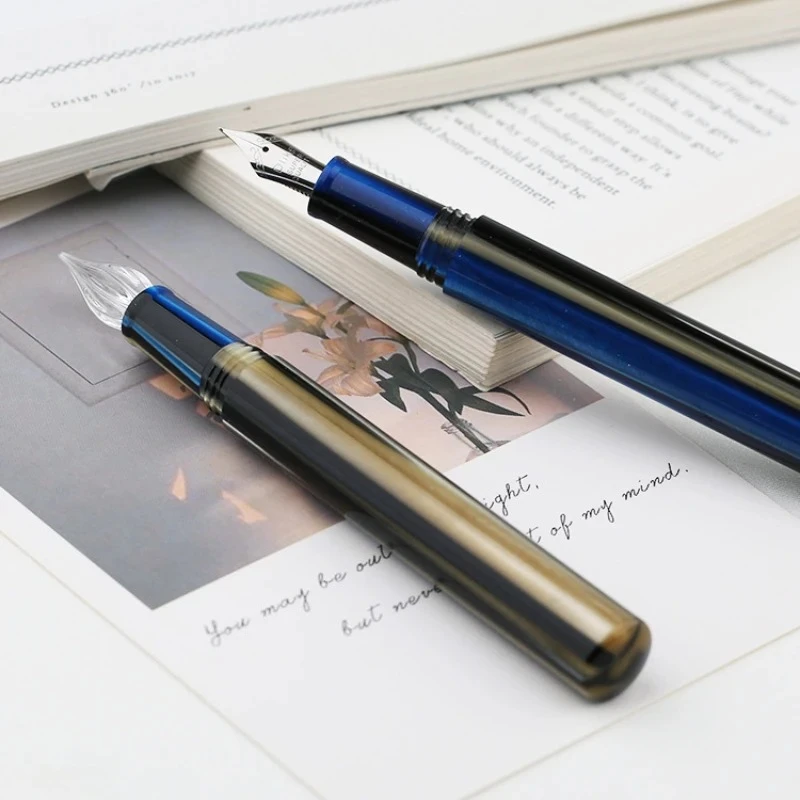 

Перьевая ручка Moonman N6, ручка-перо двойного назначения с пером F, оригинальное качество, из смолы, для студентов, подарок, канцелярские принадлежности