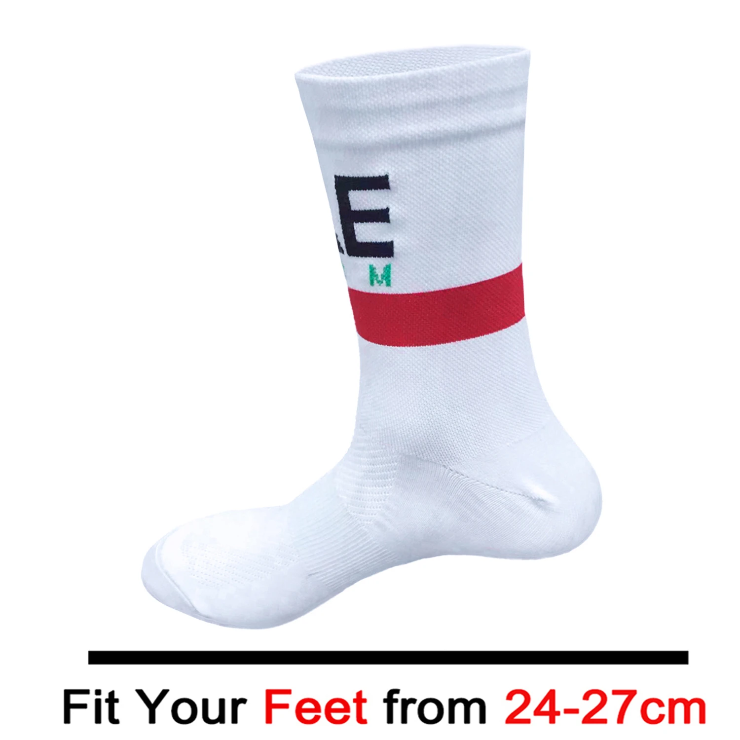 New ITALIA Cycling Socks Men Women 2024 UAE Team Breathable Quick Dry Outdoor Football Sporting Socks