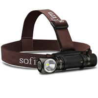 Sofirn SP40 1200lm LED Headlamp XPL2 18650 USB C Rechargeable Headlight 18350 Flashlight with Power Indicator Magnet Tail