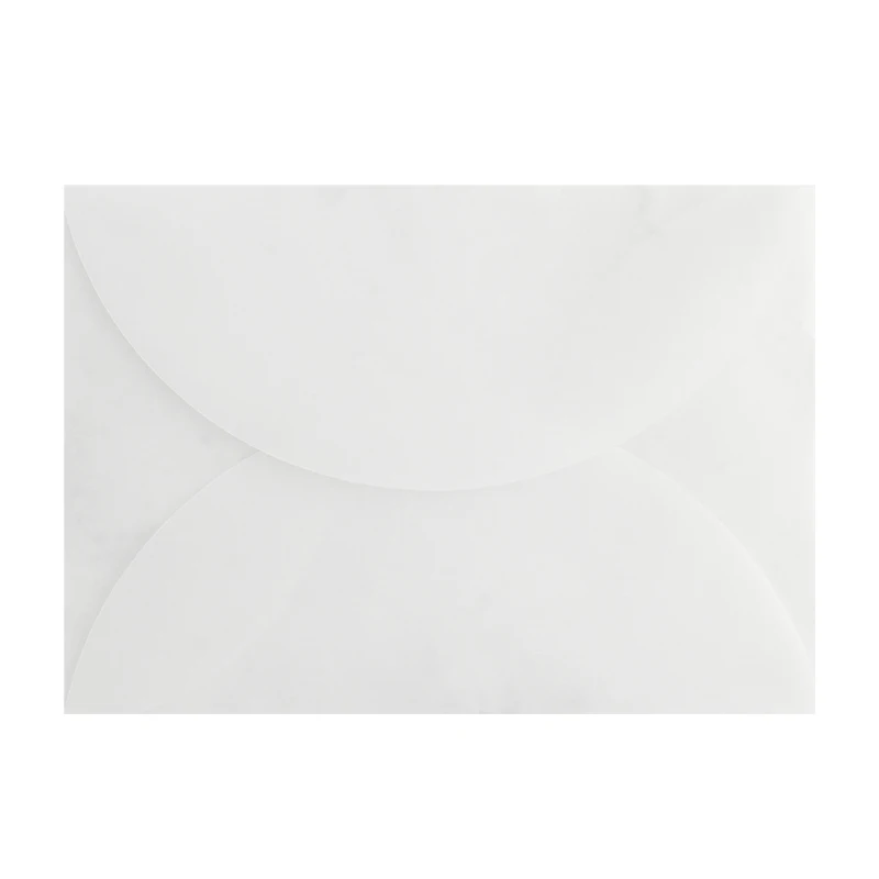 10pcs Multiple Sizes Translucent Sulfuric Acid Paper Envelopes, Used For DIY Postcard, Wedding Invitations, Silk Scarf Packaging