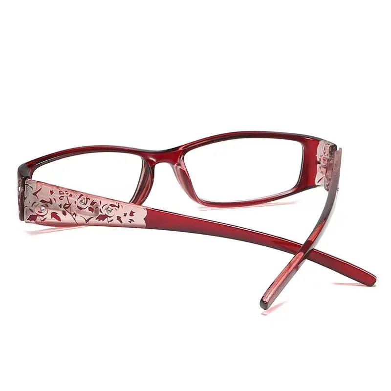 Middle-aged and elderly women\'s reading glasses fashion high-definition elegant pattern glasses