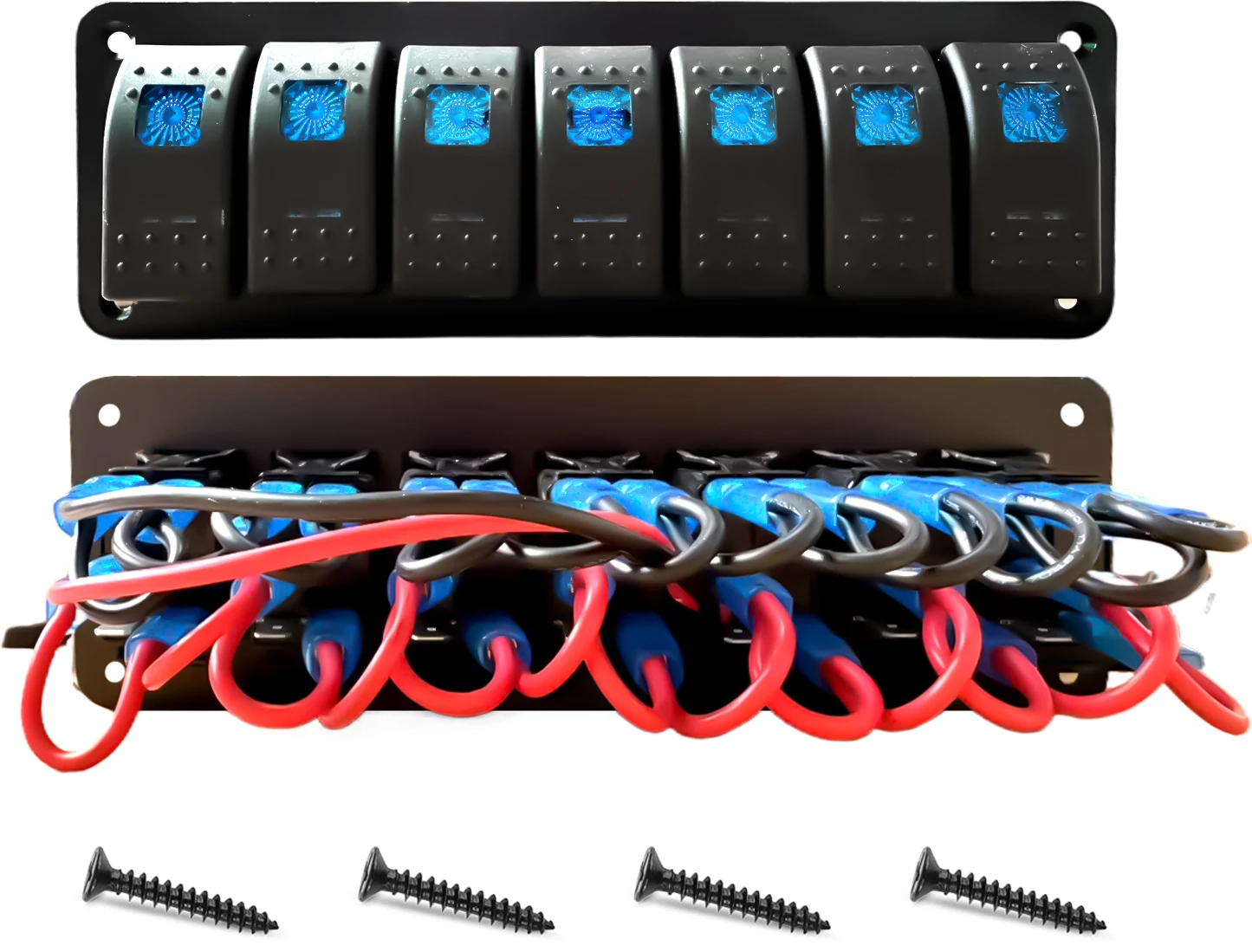 7-Gang Blue Led Roc…