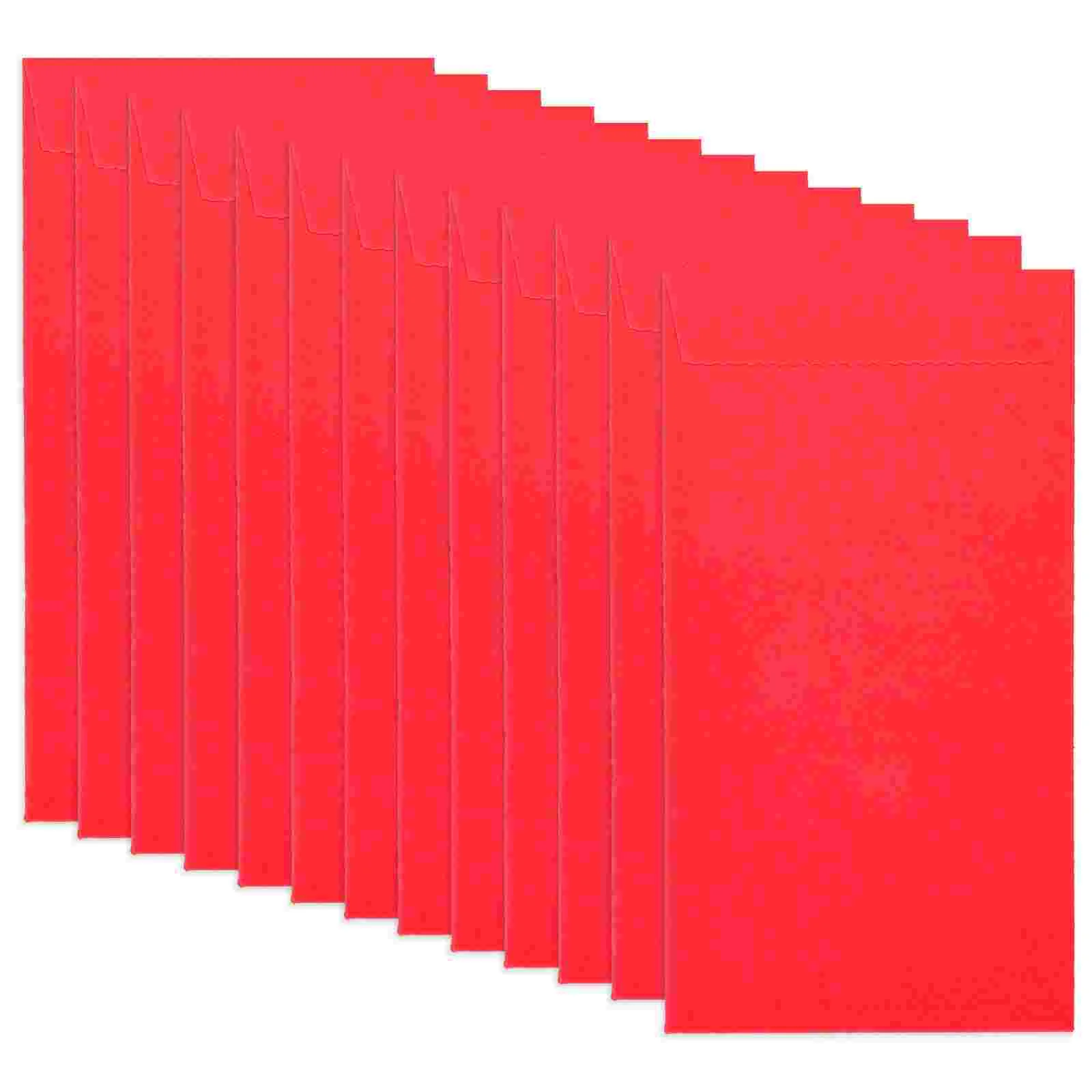 20 Pcs Red Envelope Paper Envelopes Colored for Colorful Tip Saving Small Jewelry Budget