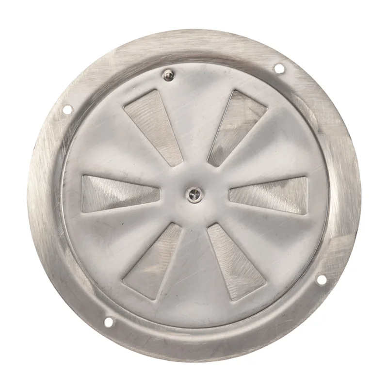 

LJL Round Air Louver Vent & Side Knob Opening Grille Cover Marine Boat RV 316 Stainless Steel Ventilation Louvered Vent