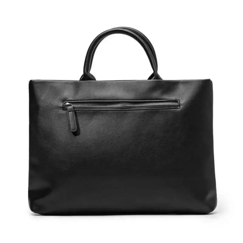 OUIO Minimalist Tote Bags Men's Handbags Travel Documents Computer Bag Briefcase Fashion Universal 14-inch Laptop Ipad Pro Cover