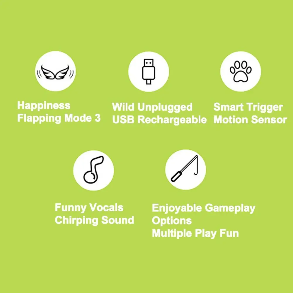 Zabawne interaktywne zabawki dla kotów, ładowane przez USB, aktywowane dotykowo, elektroniczne pluszowe zabawki dla kotów, nie latają, można prać.