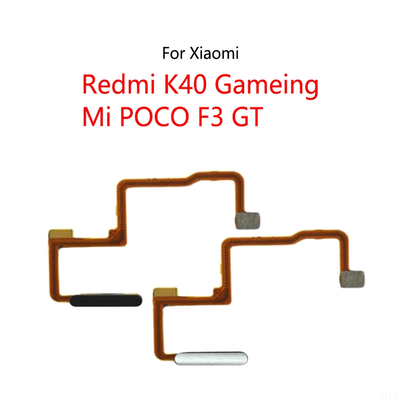 Home Button Fingerprint Touch ID Power Button Switch Mute Side Key On/ Off Flex Cable For Xiaomi Redmi K40 Game / Mi POCO F3 GT