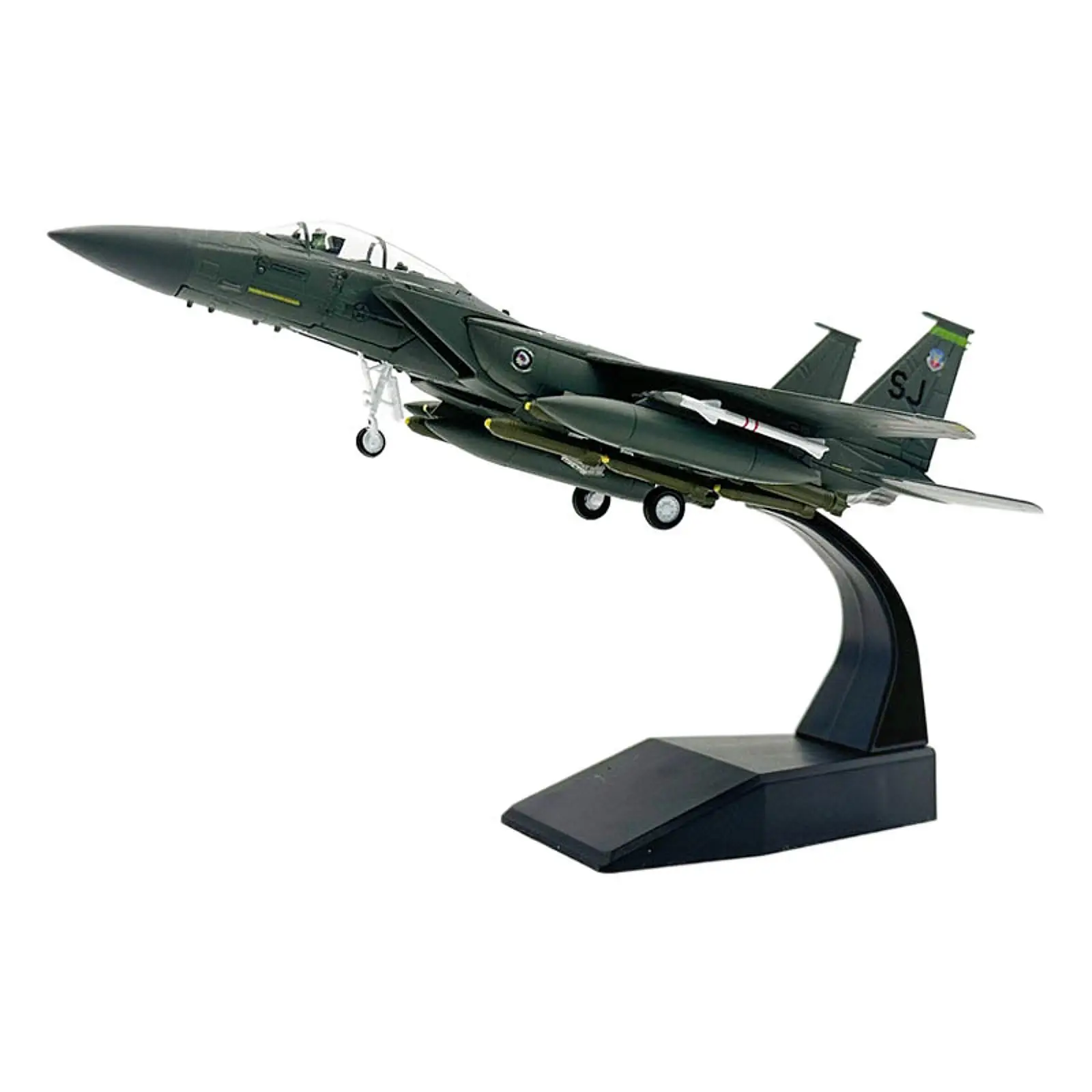 1:100 Fighter Jet Model Souvenir with Display Base Simulated Alloy Aircraft Model for Office Home Bookshelf Countertop Cabinet