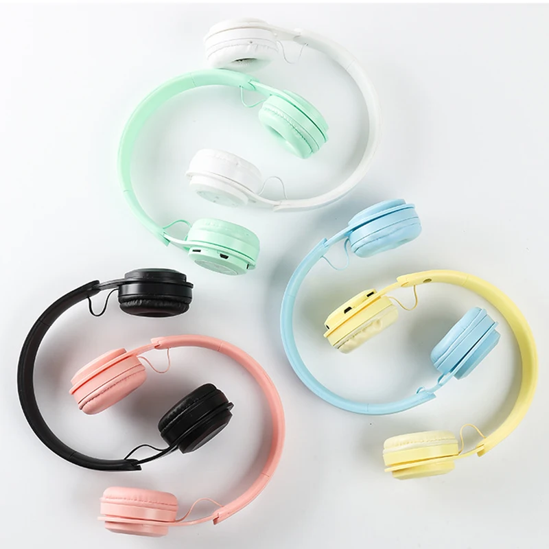 XIAOMI Macaron Wireless Bluetooth Headphones With Microphone Wired Earphones Gaming Headset Gamer Mp3 Players Choice Kids Gifts