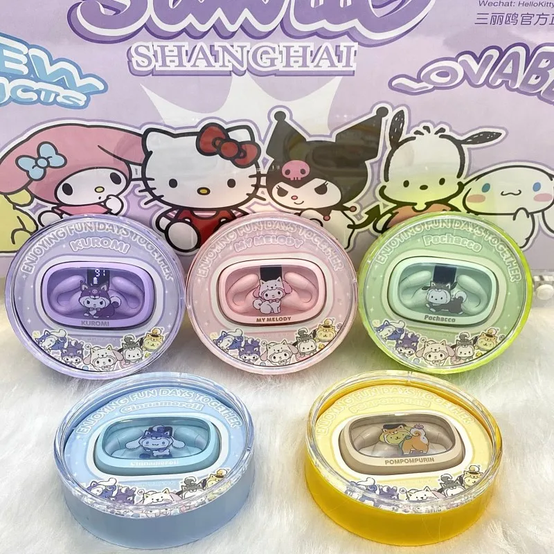 

Sanrio Sports Ear Clip Wireless Bluetooth Headset Kuromi Cinnamoroll Noise Reduction Headset Ej-730 Lightweight Portable Gifts